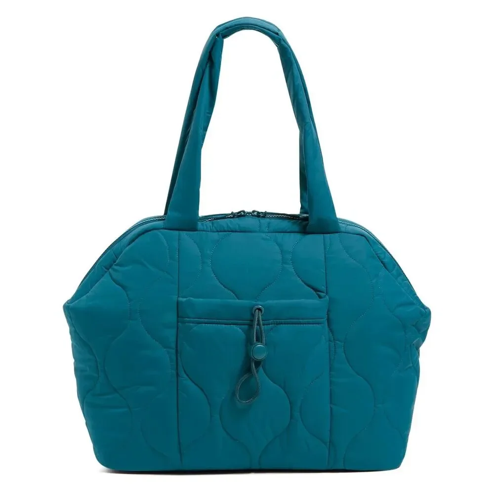 Vera Bradley Featherweight Tote Bag Peacock Feather NWT - Picture 5 of 5